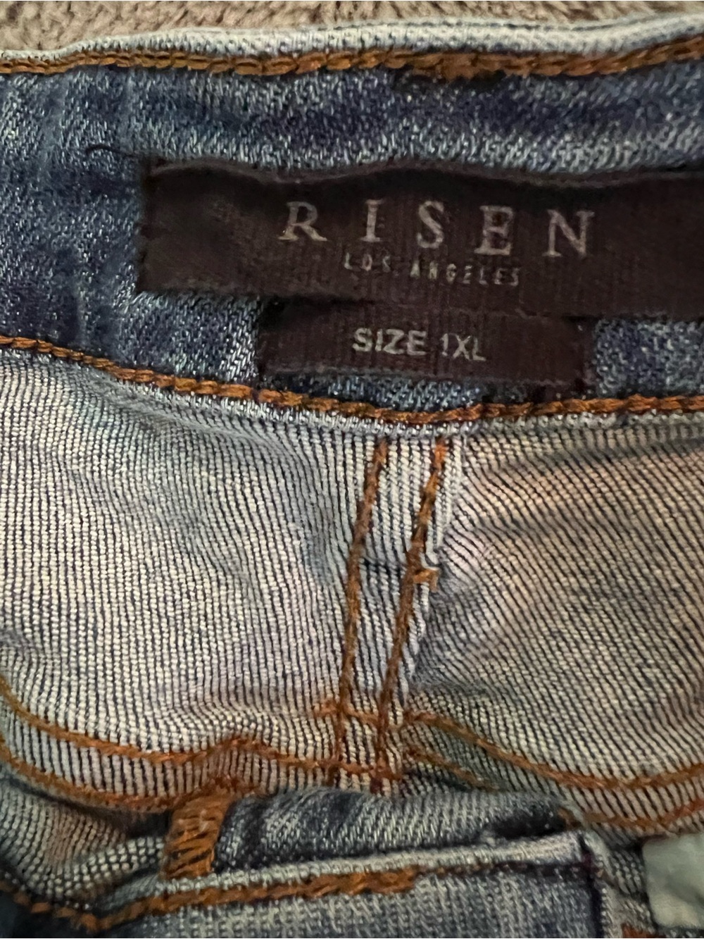 Risen Distressed Denim Shorts - Women's Blue - Picture 2 of 7